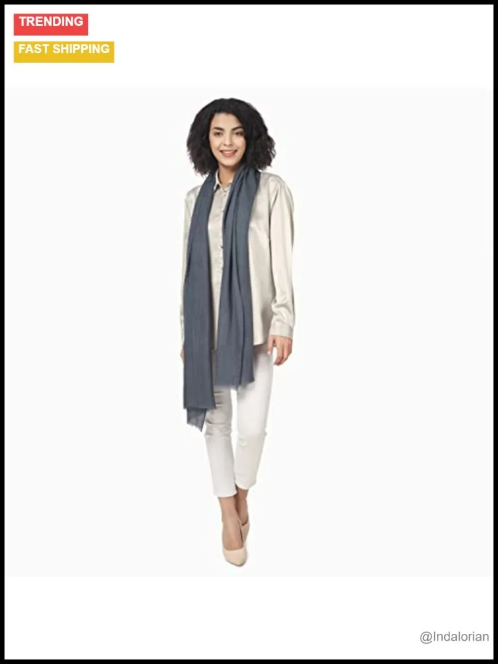 Ultra-Thin Merino Wool Scarf Soft & Warm Featherlight Luxurious Pashmina Wrap